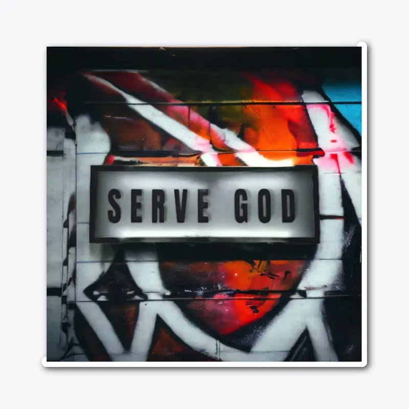 SERVE GOD GRAFFITI ART